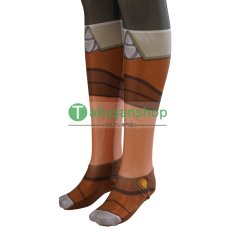 画像17: ゼルダの伝説 ブレス オブ ザ ワイルド 英傑服 ゼルダ  風 全身タイツ ゼンタイ 子供 コスチューム コスプレ衣装 (17)