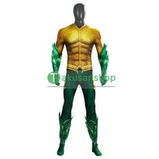 画像1: Aquaman アクアマン アーサー・カリー 風 全身タイツ ゼンタイ 子供 コスチューム コスプレ衣装 (1)