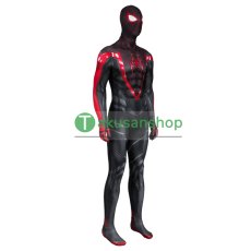 画像2: スパイダーマン2 Spider-Man 2  Miles マイルズ・モラレス 風 全身タイツ ゼンタイ 子供 コスチューム コスプレ衣装 (2)