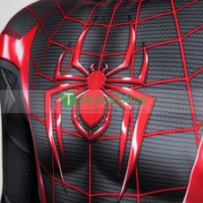 画像7: スパイダーマン2 Spider-Man 2  Miles マイルズ・モラレス 風 全身タイツ ゼンタイ 子供 コスチューム コスプレ衣装 (7)