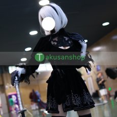 画像1: NieR:Automata ニーア オートマタ 2B 風 コスチューム コスプレ衣装 (1)