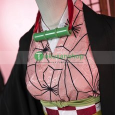 画像2: 鬼滅の刃 竈門禰豆子 かまど ねずこ コスチューム コスプレ衣装 (2)