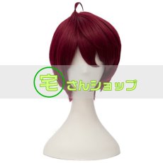 画像1: A3! エースリー 春組 佐久間咲也 さくま さくや 風 コスプレウィッグ かつら カツラ cosplay wig 耐熱ウィッグ 変装用ウィッグ 仮装 コスチューム 新デザイン 専用ネット付  (1)