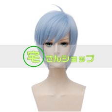 画像1: A3! エースリー 夏組 斑鳩三角 いかるが みすみ 風 コスプレウィッグ かつら カツラ cosplay wig 耐熱ウィッグ 変装用ウィッグ 仮装 コスチューム 新デザイン 専用ネット付  (1)