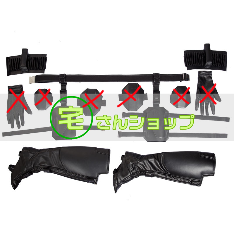 画像8: 【つなぎ服、ベルトセット、リストバンド*2、レッグカバー*2】キャプテンアメリカ3 シビル・ウォー  エイジ・オブ・ウルトロン ブラック・ウィドウ コスプレ衣装 (8)