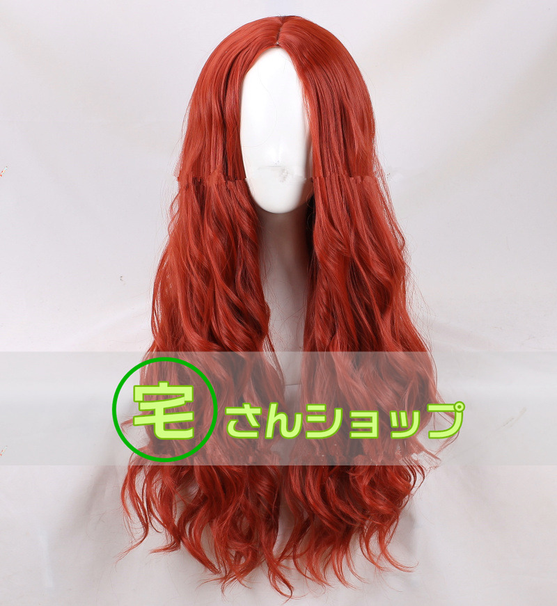 画像1: アクアマン メラ  X-MEN ジーン グレイ 風  コスプレウィッグ かつら cosplay wig 耐熱ウィッグ  専用ネット付   (1)