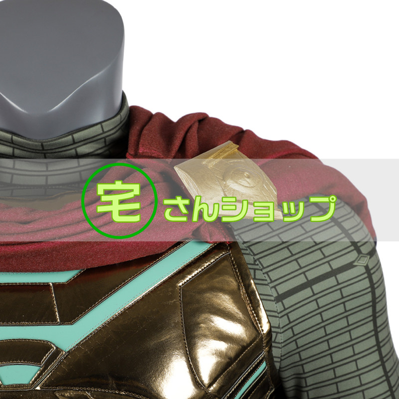 19映画 Spider Man 2 スパイダーマン ファーフロムホーム クエンティンベック ミステリオ コスプレ衣装 バラ売り可