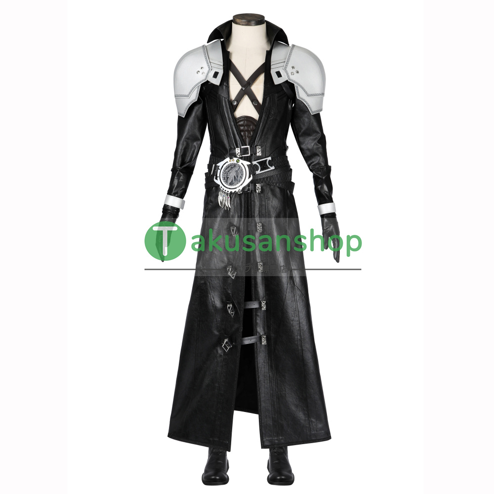 FF7 ファイナルファンタジーVII セフィロス Sephiroth 風 コスプレ衣装 ブーツ付き コスプレ靴 バラ売り可