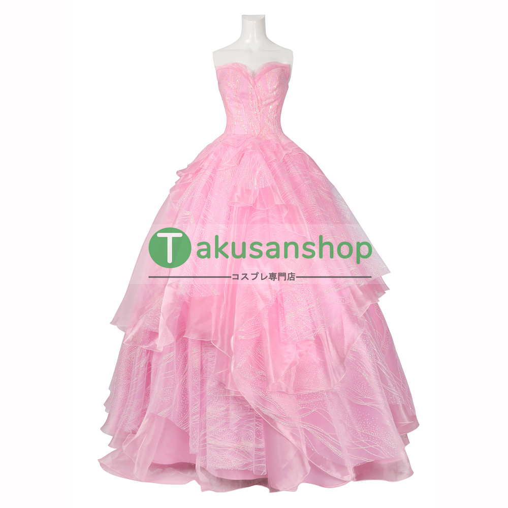 画像1: Wicked ウィキッド ふたりの魔女  映画  グリンダ  風 コスチューム コスプレ衣装  オーダーメイド (1)