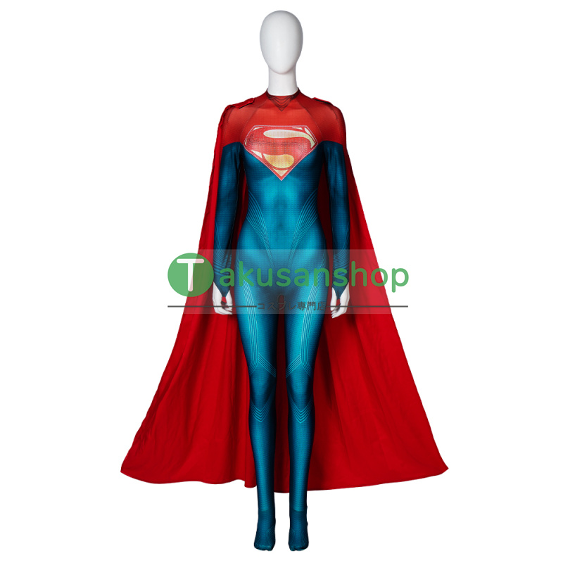 映画 THE FLASH ザ・フラッシュ Supergirl スーパーガール 風 全身タイツ ゼンタイ 子供 コスチューム コスプレ衣装