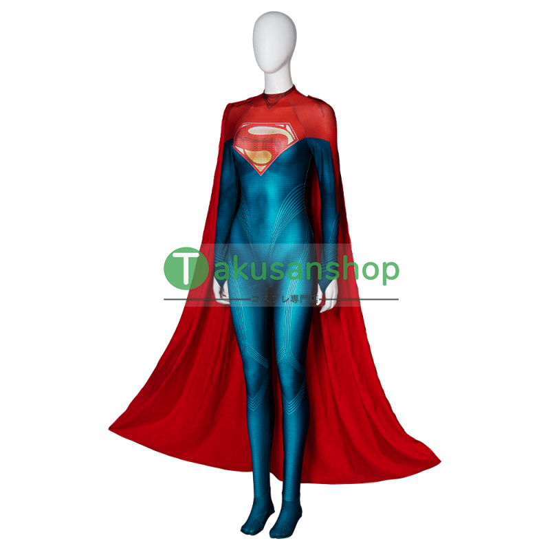 映画 THE FLASH ザ・フラッシュ Supergirl スーパーガール 風 全身タイツ ゼンタイ 子供 コスチューム コスプレ衣装